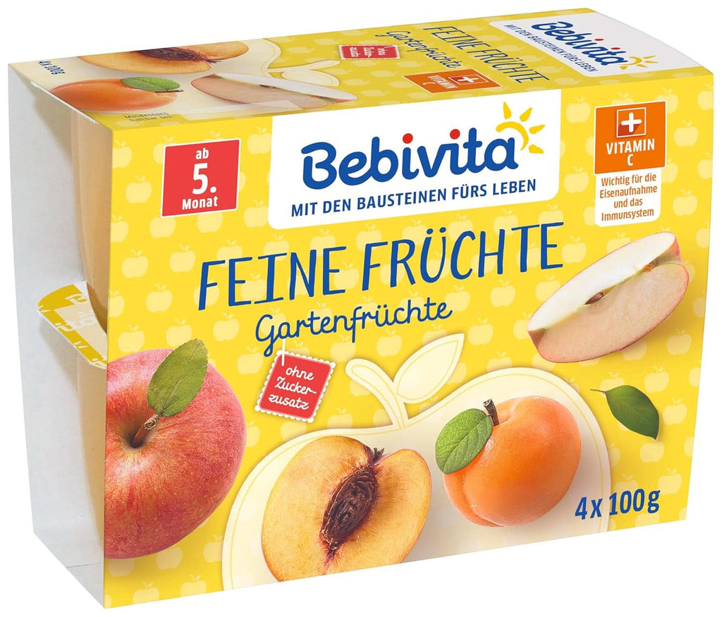 Feine Früchte, Himbeere in Apfel-Birne, 6Er Pack ( 6 X 4 X 100 G )