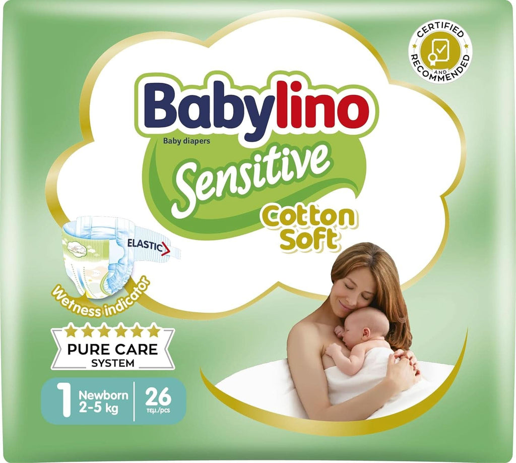 Babylino Sensitive, Scutece delicate pentru copii, diverse marimi