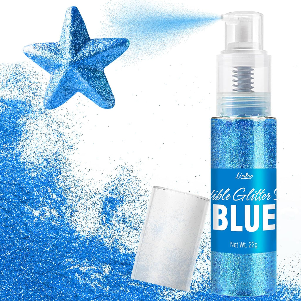 Glitter comestibil, spray, diverse culori, 22 grame