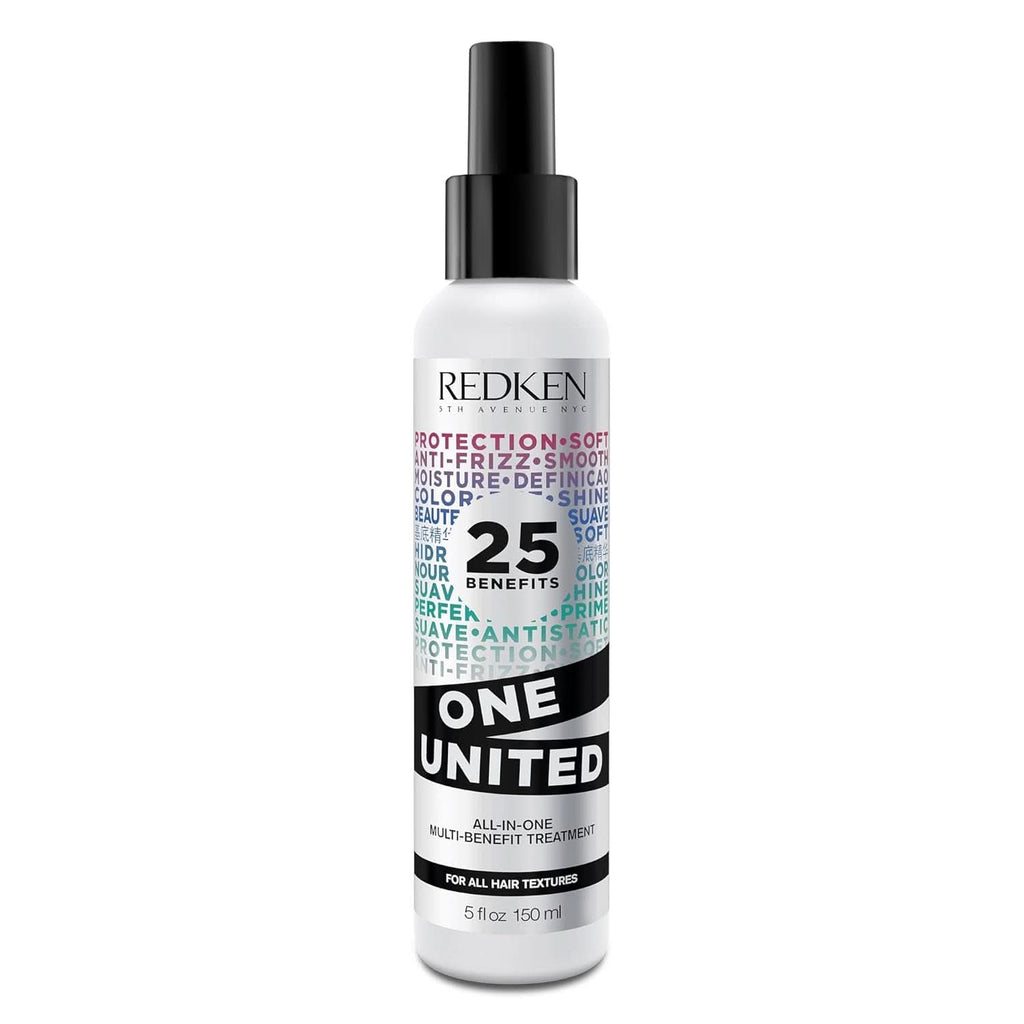 Redken | Multi-Benefit-Treatment, Feuchtigkeitsspendendes Pflege-Spray Für Alle Haartypen, Hitzeschutz & Anti-Haarbruch, One United, 1 X 150 Ml