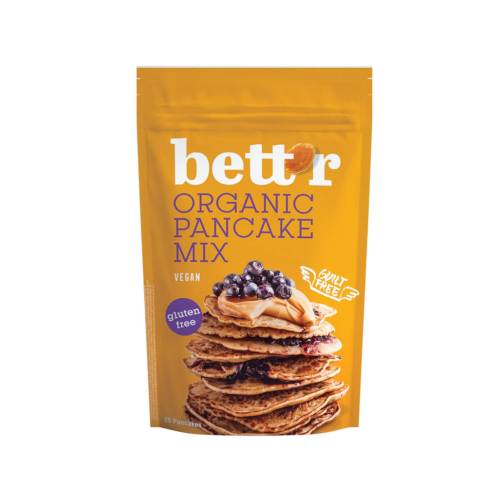 Bett'R Mix pentru clătite, amestec de panificație ecologic, vegan și fără gluten, 6 x 400 grame