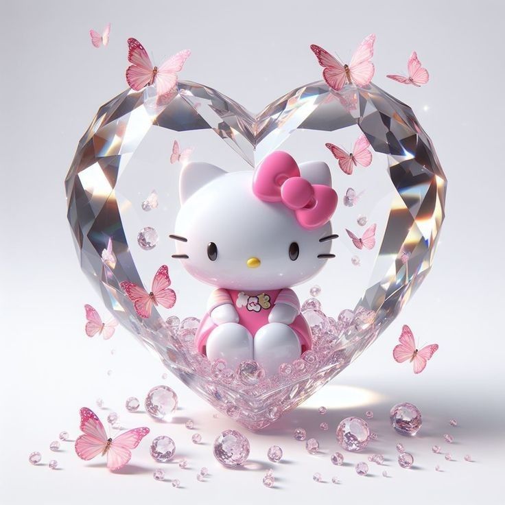 Imagine comestibila, vafa sau icing, format A4, Hello Kitty - Naty Shop 