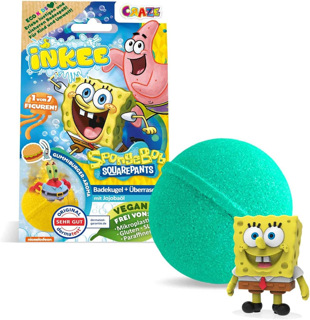 INKEE Spongebob, bomba de baie pentru copii cu surpriză, Spongebob Squarepants de colecționat, 80 grame